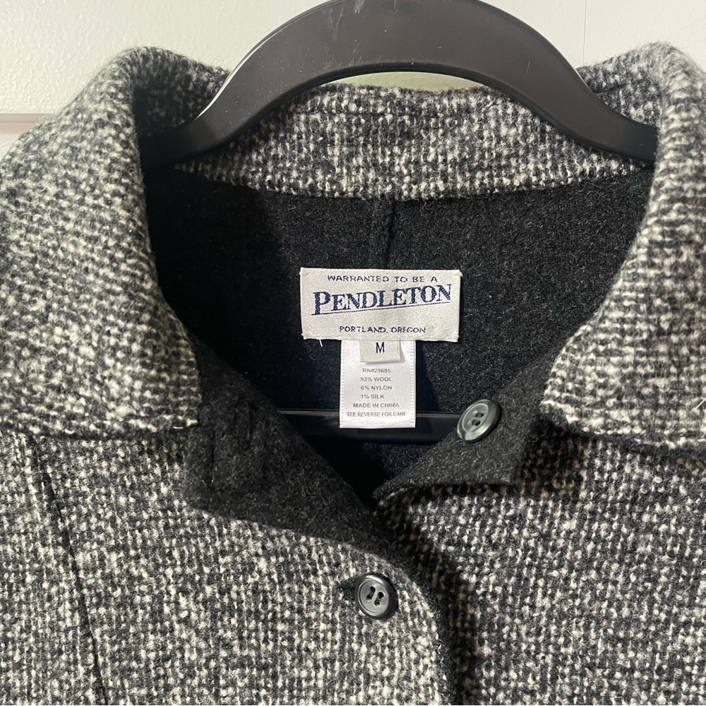 Pendleton Black Blazer Structured Wool-Blend - image 5